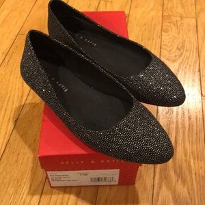 Black Diamond Velvet Flats